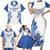 Custom Italy Rugby 2025 Family Matching Short Sleeve Bodycon Dress and Hawaiian Shirt Come on Gli Azzurri!