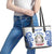 Custom Italy Rugby 2025 Leather Tote Bag Come on Gli Azzurri!