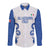 Custom Italy Rugby 2025 Long Sleeve Button Shirt Come on Gli Azzurri!