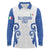 Custom Italy Rugby 2025 Long Sleeve Polo Shirt Come on Gli Azzurri!