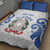 Custom Italy Rugby 2025 Quilt Bed Set Come on Gli Azzurri!