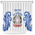 Custom Italy Rugby 2025 Shower Curtain Come on Gli Azzurri!