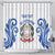 Custom Italy Rugby 2025 Shower Curtain Come on Gli Azzurri!