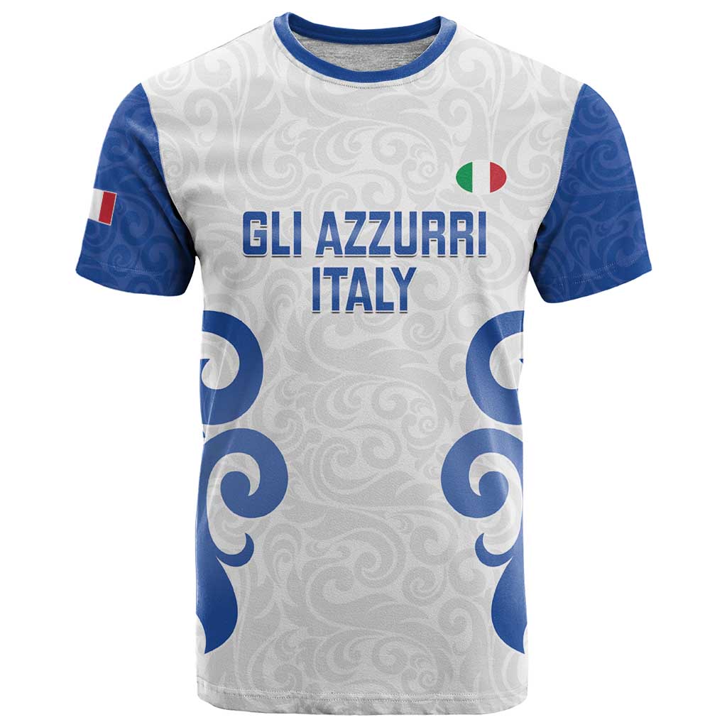 Custom Italy Rugby 2025 T Shirt Come on Gli Azzurri!