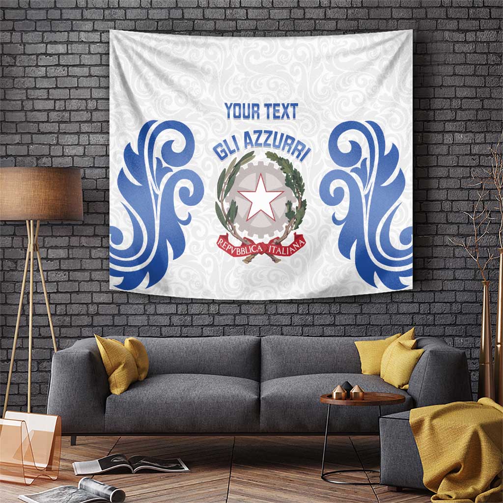 Custom Italy Rugby 2025 Tapestry Come on Gli Azzurri!