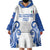 Custom Italy Rugby 2025 Wearable Blanket Hoodie Come on Gli Azzurri!