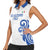 Custom Italy Rugby 2025 Women Sleeveless Polo Shirt Come on Gli Azzurri!