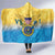 US Virgin Islands Hooded Blanket Coat Of Arms Grunge Style