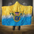 US Virgin Islands Hooded Blanket Coat Of Arms Grunge Style