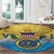 US Virgin Islands Round Carpet Coat Of Arms Grunge Style