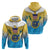 US Virgin Islands Zip Hoodie Coat Of Arms Grunge Style - Wonder Print Shop