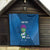 Custom Scotland Rugby 2025 Quilt Funny Thistle Mascot Go Scottish!