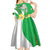 Wales Saint David's Day Kid Short Sleeve Dress Welsh Funny Leek Daffodil