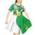 Wales Saint David's Day Kid Short Sleeve Dress Welsh Funny Leek Daffodil