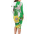 Wales Saint David's Day Long Sleeve Bodycon Dress Welsh Funny Leek Daffodil