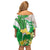 Wales Saint David's Day Off Shoulder Short Dress Welsh Funny Leek Daffodil