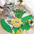 Wales Saint David's Day Round Carpet Welsh Funny Leek Daffodil