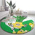 Wales Saint David's Day Round Carpet Welsh Funny Leek Daffodil