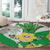 Wales Saint David's Day Round Carpet Welsh Funny Leek Daffodil