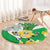 Wales Saint David's Day Round Carpet Welsh Funny Leek Daffodil