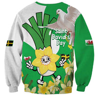 Wales Saint David's Day Sweatshirt Welsh Funny Leek Daffodil