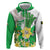 Wales Saint David's Day Zip Hoodie Welsh Funny Leek Daffodil