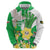 Wales Saint David's Day Zip Hoodie Welsh Funny Leek Daffodil