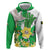 Wales Saint David's Day Zip Hoodie Welsh Funny Leek Daffodil