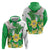 Wales Saint David's Day Zip Hoodie Welsh Funny Leek Daffodil