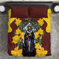 Welsh Dewi Sant Bedding Set Saint David With Daffodil