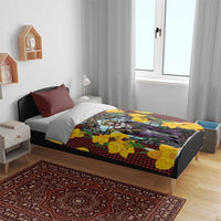 Welsh Dewi Sant Bedding Set Saint David With Daffodil