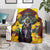 Welsh Dewi Sant Blanket Saint David With Daffodil