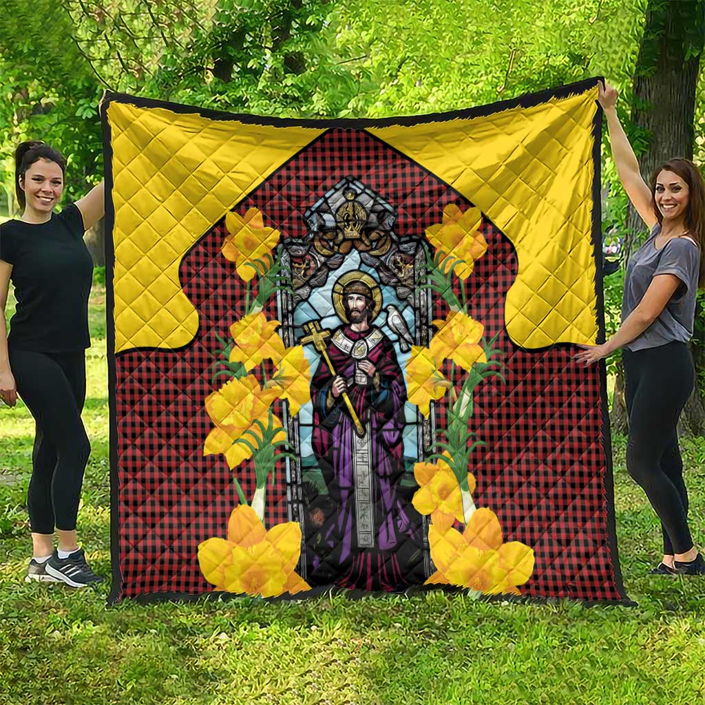 Welsh Dewi Sant Quilt Saint David With Daffodil