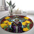 Welsh Dewi Sant Round Carpet Saint David With Daffodil