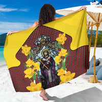 Welsh Dewi Sant Sarong Saint David With Daffodil