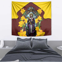 Welsh Dewi Sant Tapestry Saint David With Daffodil