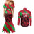 Custom Wales Football Couples Matching Mermaid Dress and Long Sleeve Button Shirt 2025 Welsh Y Dreigiau