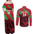 Custom Wales Football Couples Matching Off Shoulder Maxi Dress and Long Sleeve Button Shirt 2025 Welsh Y Dreigiau