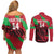 Custom Wales Football Couples Matching Off Shoulder Short Dress and Long Sleeve Button Shirt 2025 Welsh Y Dreigiau