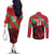 Custom Wales Football Couples Matching Off The Shoulder Long Sleeve Dress and Long Sleeve Button Shirt 2025 Welsh Y Dreigiau