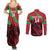 Custom Wales Football Couples Matching Summer Maxi Dress and Long Sleeve Button Shirt 2025 Welsh Y Dreigiau