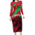 Custom Wales Football Family Matching Long Sleeve Bodycon Dress and Hawaiian Shirt 2025 Welsh Y Dreigiau