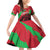 Custom Wales Football Family Matching Off Shoulder Short Dress and Hawaiian Shirt 2025 Welsh Y Dreigiau