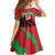 Custom Wales Football Family Matching Off Shoulder Short Dress and Hawaiian Shirt 2025 Welsh Y Dreigiau