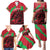 Custom Wales Football Family Matching Puletasi and Hawaiian Shirt 2025 Welsh Y Dreigiau