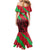 Custom Wales Football Mermaid Dress 2025 Welsh Y Dreigiau