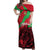 Custom Wales Football Off Shoulder Maxi Dress 2025 Welsh Y Dreigiau