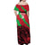 Custom Wales Football Off Shoulder Maxi Dress 2025 Welsh Y Dreigiau