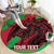 Custom Wales Football Round Carpet 2025 Welsh Y Dreigiau