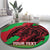 Custom Wales Football Round Carpet 2025 Welsh Y Dreigiau